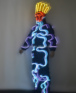 Precio de fábrica, tela de buena calidad, disfraces de luces de colores completos, accesorios de fiesta de carnaval, ropa de tamaño adulto, <span class=keywords><strong>trajes</strong></span> luminosos LED - Product Image 3