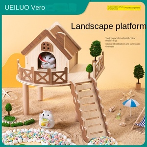 Diseño original <span class=keywords><strong>de</strong></span> escondite <span class=keywords><strong>de</strong></span> hámster multifuncional <span class=keywords><strong>de</strong></span> gran espacio, resistente al agua y a la masticación - Product Image 5