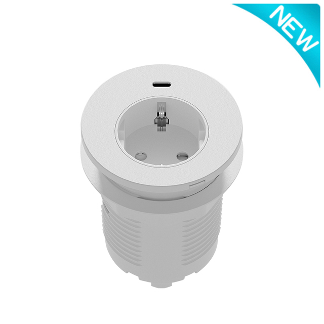 SINOAMIGO USB C Fast Charger EU Outlet Power Table Desktop Socket for Office