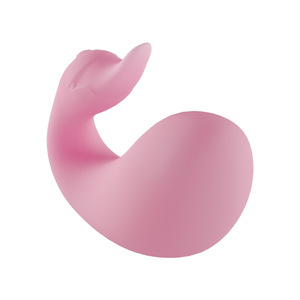 Little Swan Rechargeable <b>Vibrating</b> Egg Pink Silicone Clitoral Massager For Women Adult Toy - Product Image 4