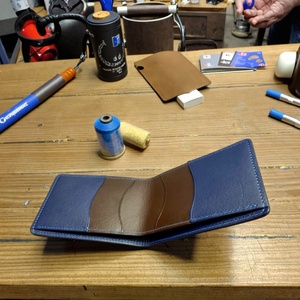 Boshiho Men's Vintage Trifold <b>Wallet</b> Veg Tanned Bifold Credit Card Pockets Genuine Leather <b>RFID</b> <b>Blocking</b> Multi-Function 3 in 40G - Product Image 4