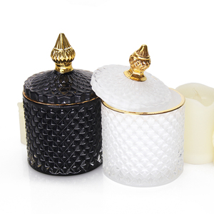 Moda Barattolo Di Caramelle di <span class=keywords><strong>Vetro</strong></span> con Coperchio <span class=keywords><strong>In</strong></span> <span class=keywords><strong>Vetro</strong></span> A Spruzzo di <span class=keywords><strong>Vetro</strong></span> Colorato Supporto di Candela - Product Image 4