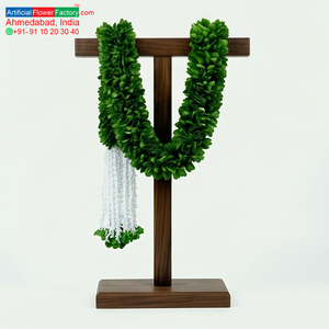 Guirnalda de Flores Artificiales Verdes y Blancas, Decorativa, Colgante, para Bodas, Festivales, Templos y Eventos - Product Image 5