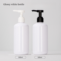 Emballage de shampooing après-shampooing de luxe avec LOGO personnalisé imprimé de 500ml bouteille en plastique PET avec pompe à lotion sous pression