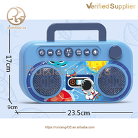Haut-parleur éducatif pour enfants à double microphone pour clavier et chant, jouet en ABS – Vente chaude