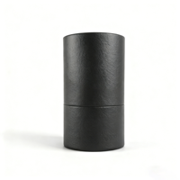 Boîte d'emballage cylindrique en carton ondulé personnalisée avec lamination mate/revêtement UV, structure rigide recyclable pour cadeaux et cosmétiques