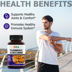 Cápsulas de Cúrcuma y Curcumina de Marca Privada con Extracto de Cúrcuma, Apoya la Función Cognitiva, Apoya la Salud de las Articulaciones - Product Image 3