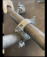 Coupleur pivotant pour échafaudage, double coupleur, pince de serrage pour tuyau, pinces de suspension, acier galvanisé à chaud, norme EN74/BS1139