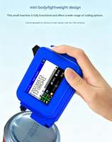 Imprimante jet d'encre portable pour date d'expiration, codes-barres, QR codes, logos sur plastique, métal, boîtes et verre