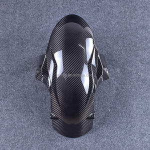 Guardabarros delantero de fibra de carbono, accesorio para <span class=keywords><strong>Kawasaki</strong></span> ZX6R <span class=keywords><strong>ZX</strong></span> <span class=keywords><strong>6R</strong></span> 100% <span class=keywords><strong>2019</strong></span> 2020 2021, Prepreg 3K, 2022 - Product Image 4