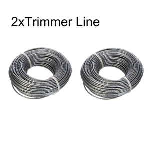 2xF016800462 Ligne de coupe en nylon de remplacement 1,6 mm 24 m Gris pour Bosch ART 23/26 SL ART 24 ART 27 ART 23/26/30 Combitrim Easytrim - Product Image 1