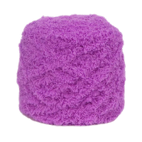 Wholesale Customizable 100% Polyester Crochet Yarn Super Soft Fluffy Plush Coral Velvet for Hand Knitting Sweaters and Sewing