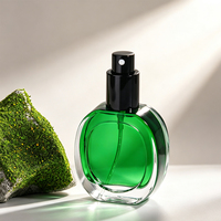 Flacons de parfum en verre givré de luxe 30ml/50ml/100ml avec vaporisateur, logo personnalisé, impression sérigraphique, flacons vides pour sérum de soin de la peau