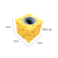 Jouet anti-stress amusant en forme de souris et de bloc de fromage à presser, figurines de jeu de cache-cache, jouets sensoriels pour soulager le stress pour enfants et adultes