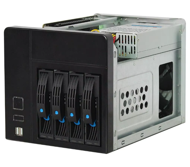 Hot NAS-4 USB Interface Network Storage Chassis Cloud Home Setup Online Office Brand New Quality Assurance in Stock