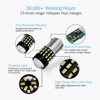 Nouvelle condition 56SMD LED clignotant ampoule 1156 3014 1141 1003 7506 3157 3156 pour les feux arrière de frein arrière RV