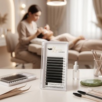 Extensions de cils synthétiques exquises en forme de U-3W, cils 3D en W, cils croisés parallèles CC D L M Curl YY