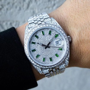 Reloj de pulsera para hombre Drioshipping Limited Skeleton Edition Luxury Iced Out Hip Hop con diamantes de moissanita originales con claridad VVS y movimiento ETA - Product Image 1