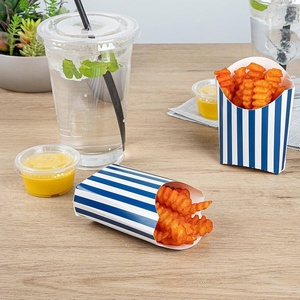 Envase de Papel Desechable para Comida Rápida al por Mayor, Caja para Llevar Alitas de Pollo, Papas Fritas, Hamburguesas, Caja Personalizada para Papas Fritas - Product Image 2