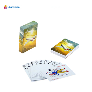 Cartes à jouer en papier 300 g/m² personnalisées avec logo imprimé pour cadeaux promotionnels d'entreprise de voyage aérien, vente en gros - Product Image 2