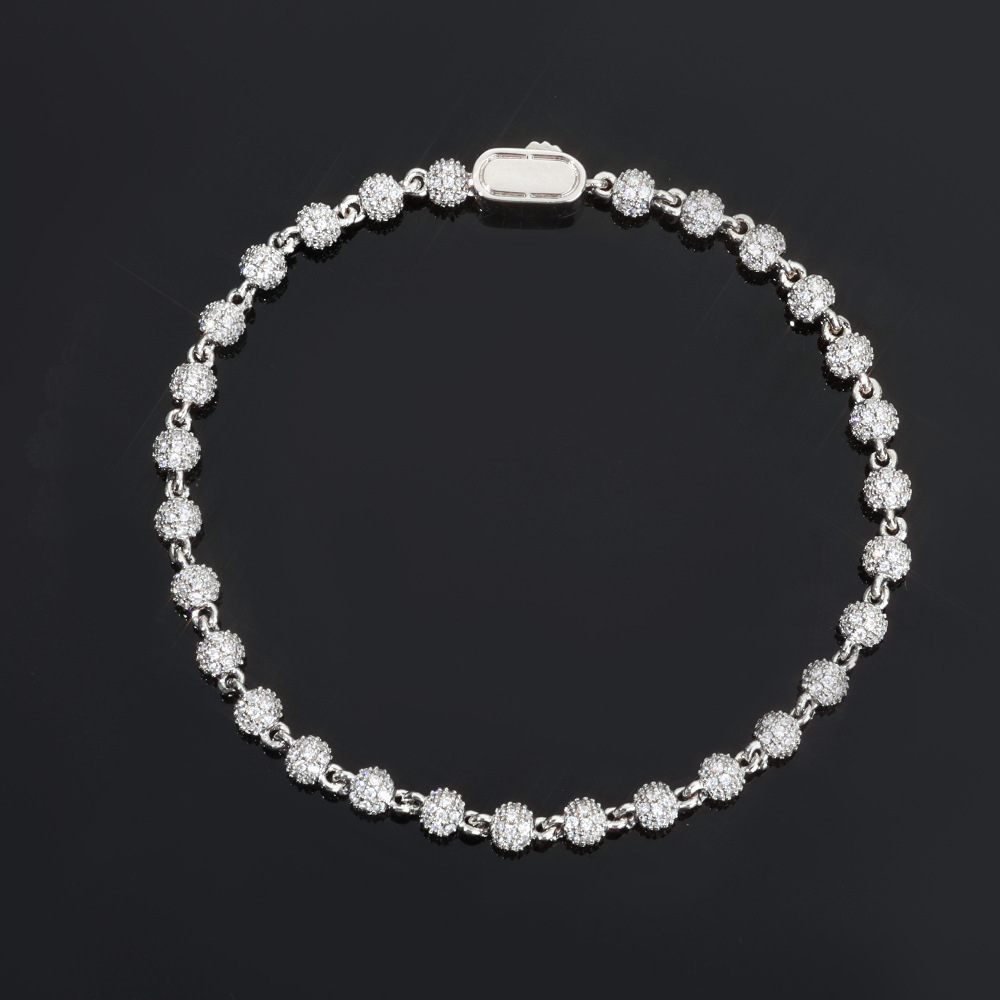 White gold (width 4mm) - bracelet 7 inches (length 17.78cm)