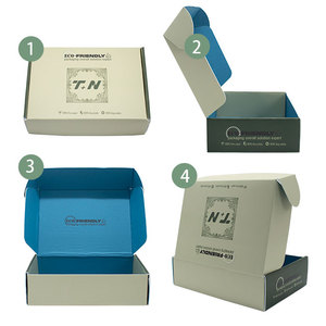 Phân hủy sinh học giấy kraft hậu cần bao bì hộp với dập nổi logo tùy chỉnh in kích thước tùy chỉnh - Product Image 5