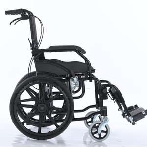 Que vous bénéficiiez de nombreuses bénédiction : Fauteuil roulant manuel pliable de 20 pouces, renforcé, portable, pour personnes âgées et handicapées - Product Image 1