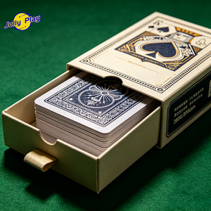 Boîte personnalisée OEM pour cartes à jouer, tiroir, <span class=keywords><strong>jeu</strong></span> familial, étanche, cartes à jouer noires 280G 300Gsm - Product Image 5