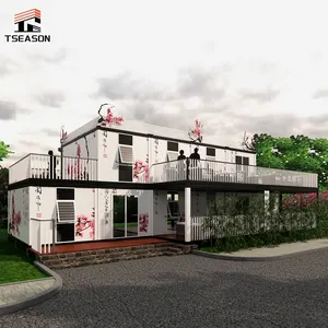 20 ft 40 ft taşınabilir ev 40 ft prefabrik lüks genişletilebilir yatak ve kahvaltı konteyner ev projesi