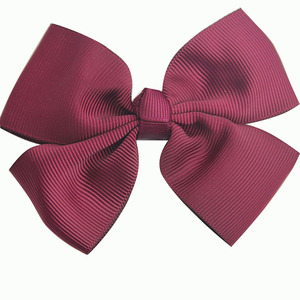 Fiocco per capelli a farfalla <span class=keywords><strong>con</strong></span> nastro in Grosgrain tinta unita <span class=keywords><strong>con</strong></span> fascia per capelli <span class=keywords><strong>con</strong></span> clip - Product Image 4