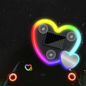 Lumière décorative universelle pour voiture en forme <span class=keywords><strong>de</strong></span> cœur RGB 2, couleur personnalisée changeante, feu arrière <span class=keywords><strong>de</strong></span> frein, décoration <span class=keywords><strong>de</strong></span> salle <span class=keywords><strong>de</strong></span> mariage, décoration <span class=keywords><strong>de</strong></span> la maison - Product Image 1