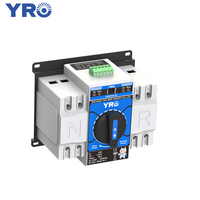 Interruptor de Transferencia Automática Monofásico YRO 230VAC 63A 2P, Conmutador de Doble Alimentación para Generador, Sistema Solar Eléctrico