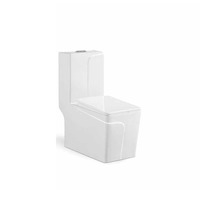 Ensemble de cuvette de toilette Wc en céramique blanche Siphon monobloc de haute qualité