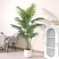 Palmier artificiel Areca réaliste, faux palmier sur pied, écologique pour la décoration intérieure et extérieure tropicale, Pâques, Halloween