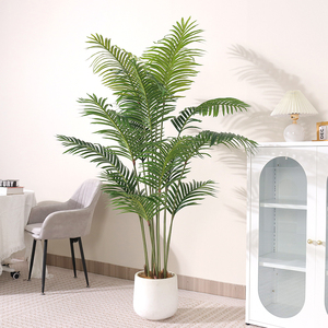 Palmier artificiel <span class=keywords><strong>Areca</strong></span> réaliste, faux palmier sur pied, écologique pour la décoration intérieure et extérieure tropicale, Pâques, Halloween - Product Image 1