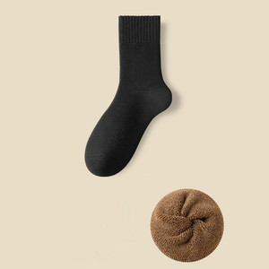 צמר באיכות גבוהה סרגה פוליאסטר סרוג סתיו חורף תרמי כבד עבה רך בינוני חם רך גרביים לנשים הסיטונאי - Product Image 6