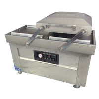 Scelleuse sous vide à double chambre 800PD pour production en série, scellage alimentaire commercial, facile à nettoyer et durable, universelle pour aliments secs et humides