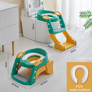 Siège d'apprentissage de la propreté pour enfants WIDEWAY avec échelle, réglable et pliable, marchepied antidérapant pour toilettes d'enfants - Product Image 4
