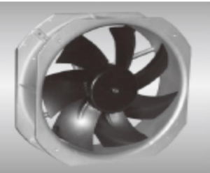 Crown AGE28080 <b>AC</b> Axial Cooling Ball Bearing Aluminum <b>Fan</b> with OEM Support 11 Inch Blade Diameter for Beverage - Product Image 2