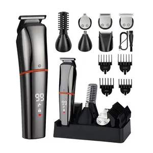 6 In 1 Rechargeable Mens Hair Trimmers Clippers Electric Razor Shavers Cordless Body Face Beard Grooming Set