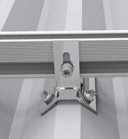 Support de fixation de panneau solaire sur toit EMPERY EPR-Clamp, matériau AL6005-T5 SUS304, surface anodisée propre, pour toit métallique 35mm-50mm