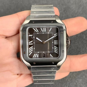 Montre de luxe originale de haute qualité, tendance et très vendue, cadran carré, acier inoxydable, mouvement mécanique, montre de mode - Product Image 4