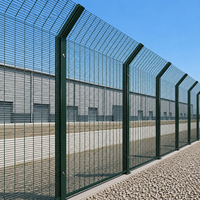 Valla de Seguridad Soldada LINSHENG 358, Panel Anti-Corte y Anti-Escalada para Delimitación de Fábricas