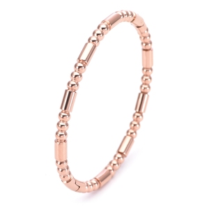 Yilanka Vòng tay đính cườm tối giản mạ vàng 18K Vòng tay hình trụ đính cườm trơn thanh lịch Vòng tay ngọc trai thời trang có thể tùy chỉnh - Product Image 6