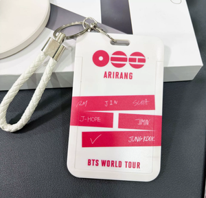 Cartes acryliques KPOP <span class=keywords><strong>V</strong></span> JUNGKOOK J-<span class=keywords><strong>HOPE</strong></span> World Tour ARIRANG, porte-cartes JIMIN, porte-clés, photocartes JIN SUGA RM, imperméables - Product Image 2