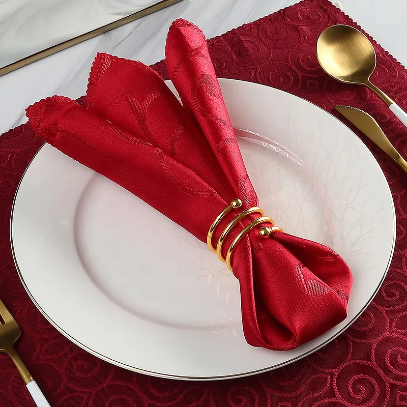 Juego de servilletas de alta calidad para mesa de fiesta de boda, Juego de 4 servilletas personalizadas profesionales para el hogar