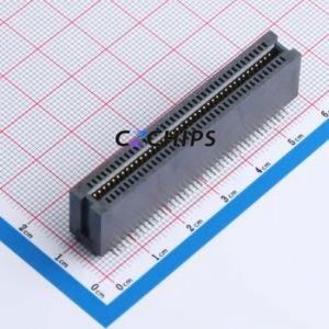 HEV80LP03BK Gold Finger Connector SMD,P=1.27mm Connector ( Connector Type: EDGE SLOT )( Pitch: 1.27mm )( Total PIN Count: 80P ) - Product Image 1