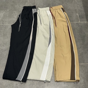 QUICKSHOW personnalisé Baggy côté rayure survêtement <span class=keywords><strong>pantalon</strong></span> hommes Vintage réfléchissant Polyester <span class=keywords><strong>Parachute</strong></span> <span class=keywords><strong>pantalon</strong></span> hommes mode formation <span class=keywords><strong>pantalon</strong></span> - Product Image 3