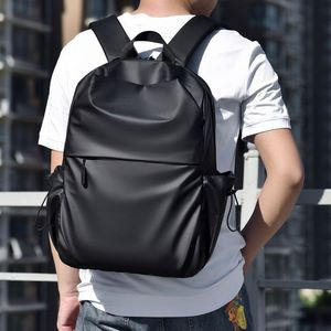 <b>Large</b> Capacity Simple Solid Color Fashion Trend Student <b>Backpack</b> New Computer Travel <b>Backpack</b> - Product Image 4