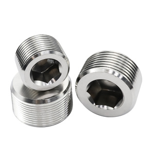 Stainless Steel Internal Hexagon Plug 1/2 2/3 4/5 6/5 1 2 Inch Hydraulic Hose Pipe Screw Plug DIN Standard Mechanical Use - Product Image 1